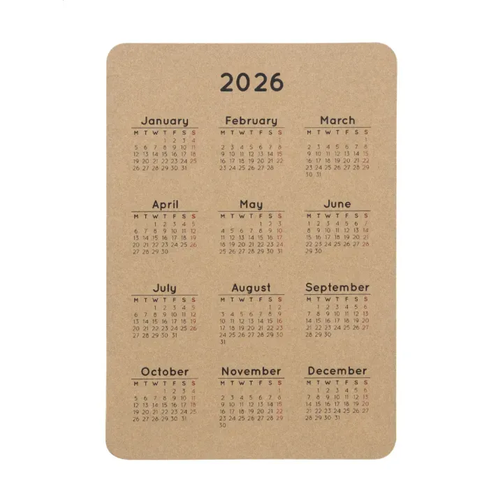 Custom pocket calendar - AP716962 (ANDA#01)